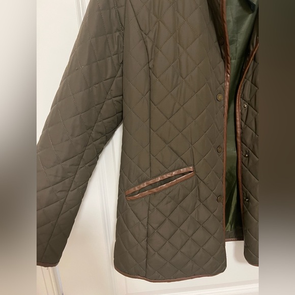 Ralph Lauren Quilted Army Green Jacket - Picture 2 of 5